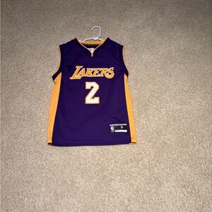Lakers Kids Purple Basketball Jersey